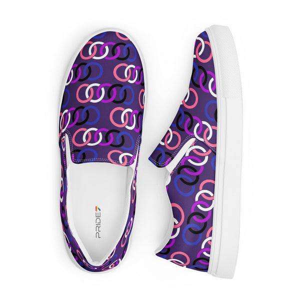 Genderfluid Pride Classic Purple Slip-On Shoes