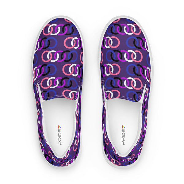 Genderfluid Pride Classic Purple Slip-On Shoes