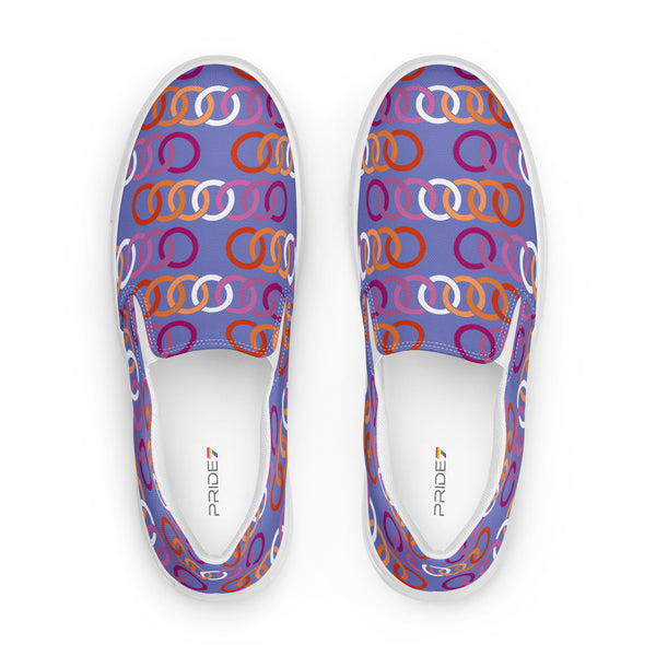 Lesbian Pride Classic Purple Slip-On Shoes