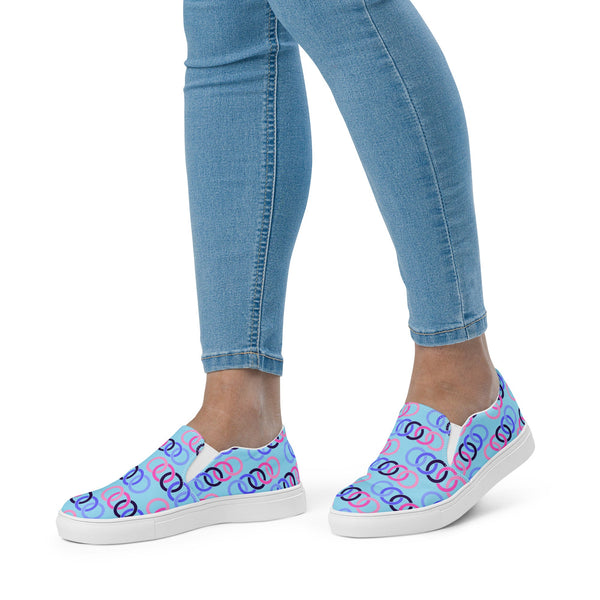 Omnisexual Pride Classic Blue Slip-On Shoes