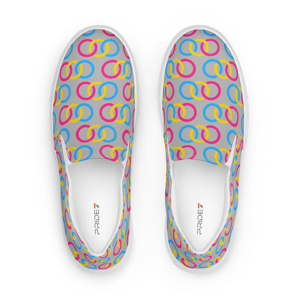 Pansexual Pride Classic Gray Slip-On Shoes