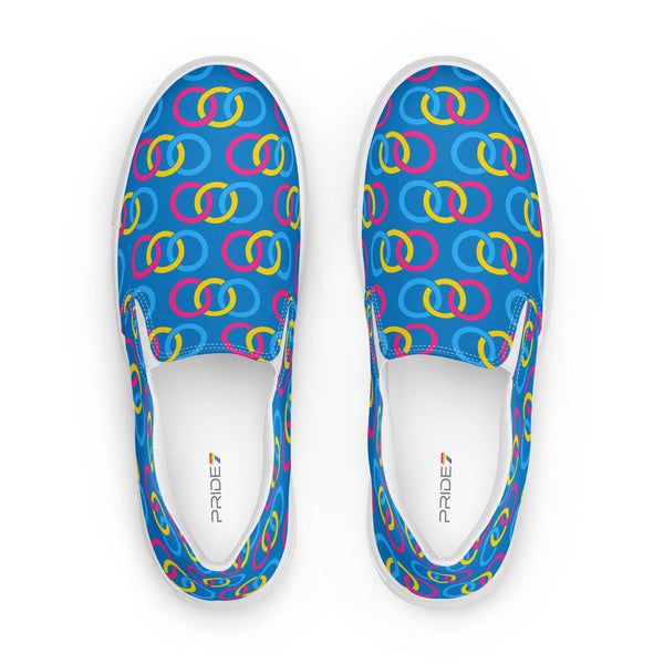 Pansexual Pride Classic Blue Slip-On Shoes