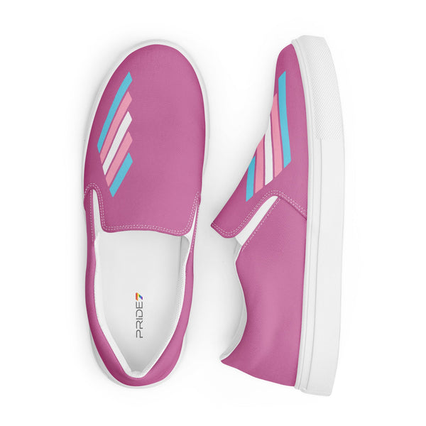 Transgender Pride Modern Pink Slip-On Shoes