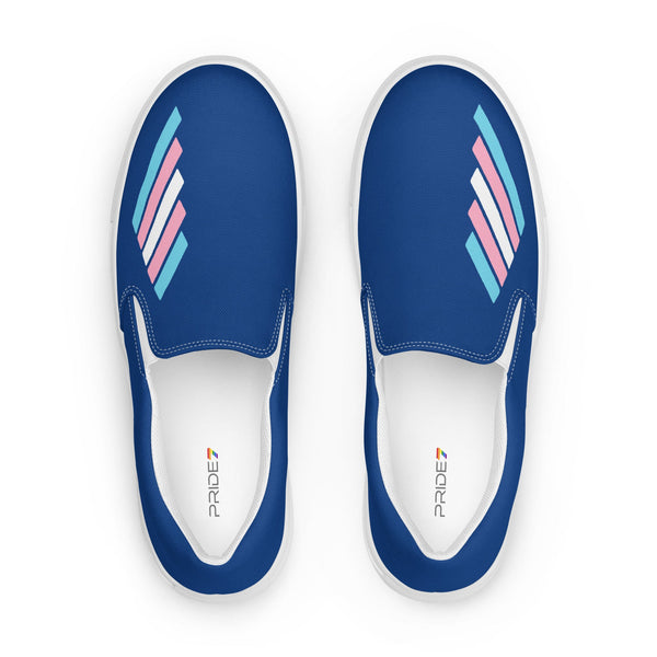 Transgender Pride Modern Navy Slip-On Shoes