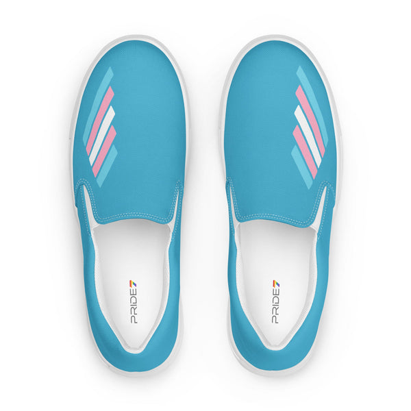 Transgender Pride Modern Blue Slip-On Shoes