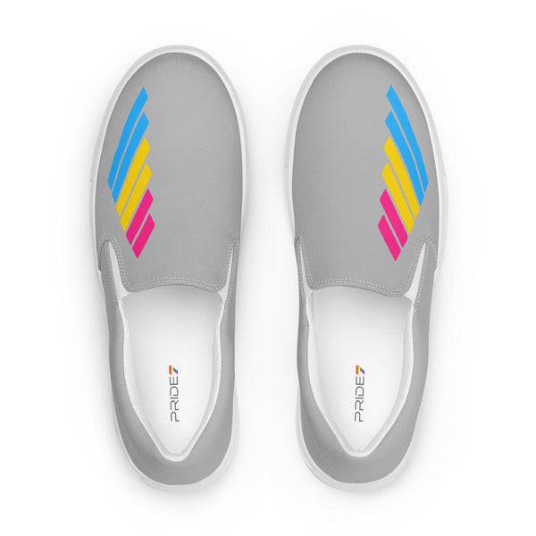 Pansexual Pride Modern Gray Slip-On Shoes