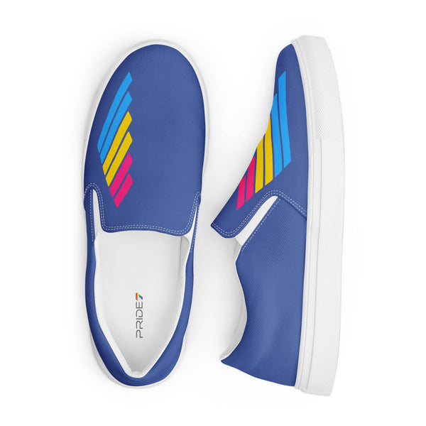 Pansexual Pride Modern Blue Slip-On Shoes