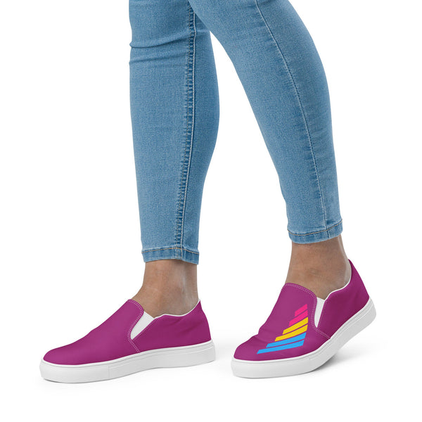 Pansexual Pride Modern Violet Slip-On Shoes