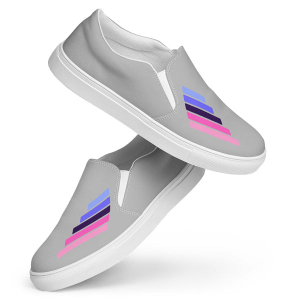 Omnisexual Pride Modern Gray Slip-On Shoes