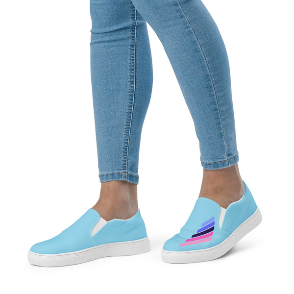 Omnisexual Pride Modern Blue Slip-On Shoes