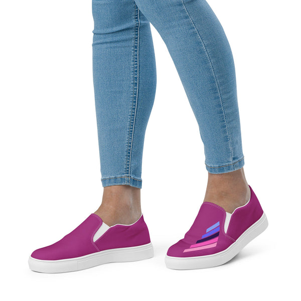 Omnisexual Pride Modern Violet Slip-On Shoes