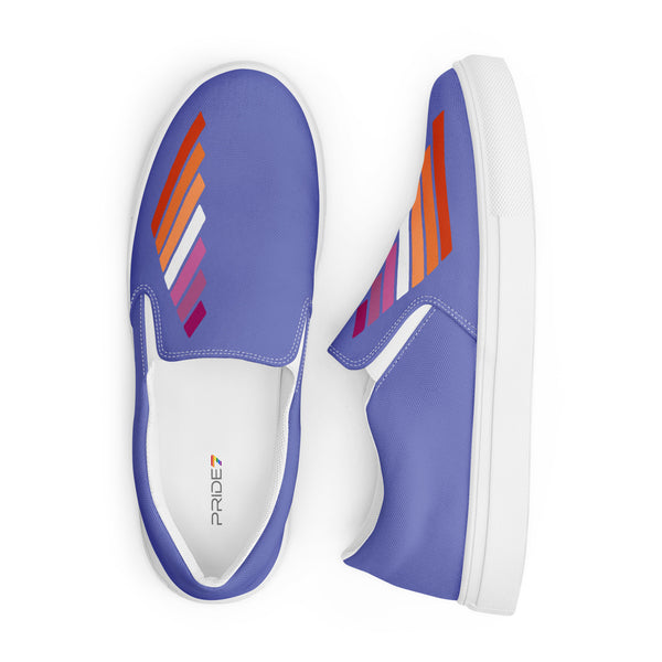 Lesbian Pride Modern Purple Slip-On Shoes