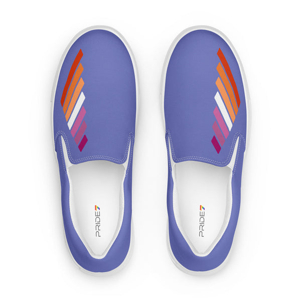 Lesbian Pride Modern Purple Slip-On Shoes