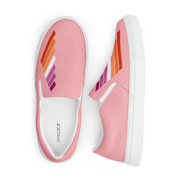 Lesbian Pride Modern Pink Slip-On Shoes