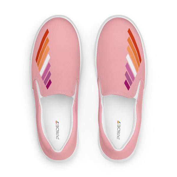 Lesbian Pride Modern Pink Slip-On Shoes