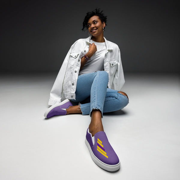 Intersex Pride Modern Purple Slip-On Shoes