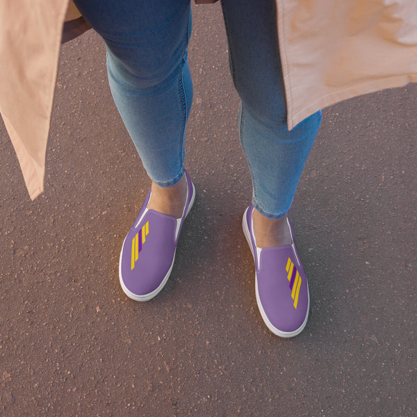 Intersex Pride Modern Purple Slip-On Shoes