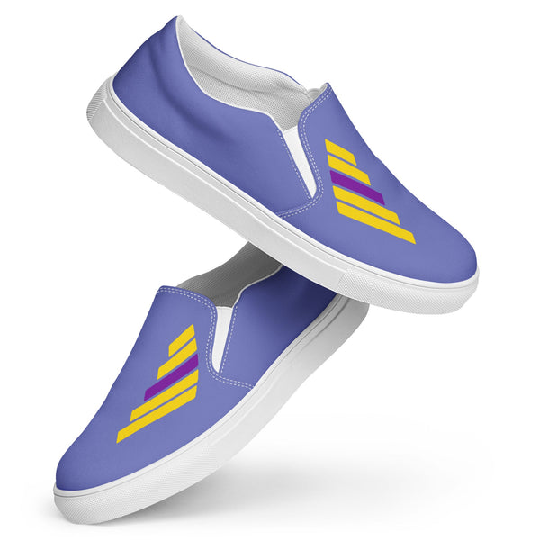 Intersex Pride Modern Blue Slip-On Shoes