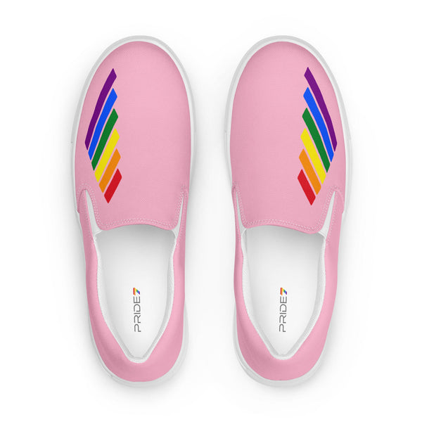 Gay Pride Modern Pink Slip-On Shoes