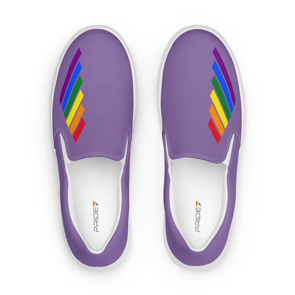 Gay Pride Modern Purple Slip-On Shoes