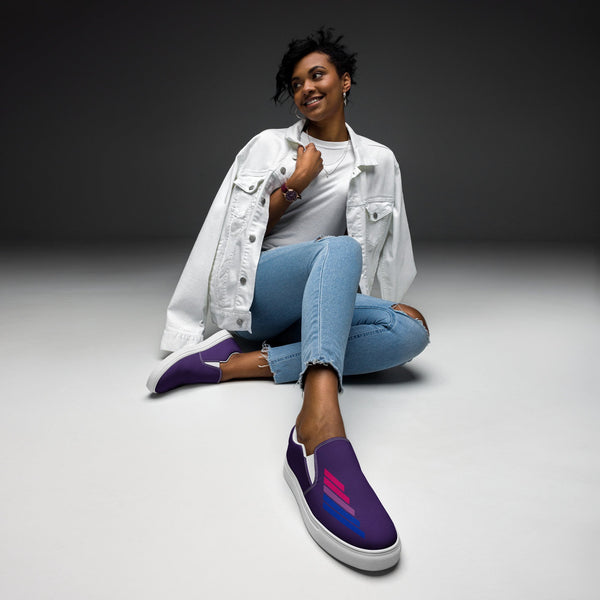 Bisexual Pride Modern Purple Slip-On Shoes