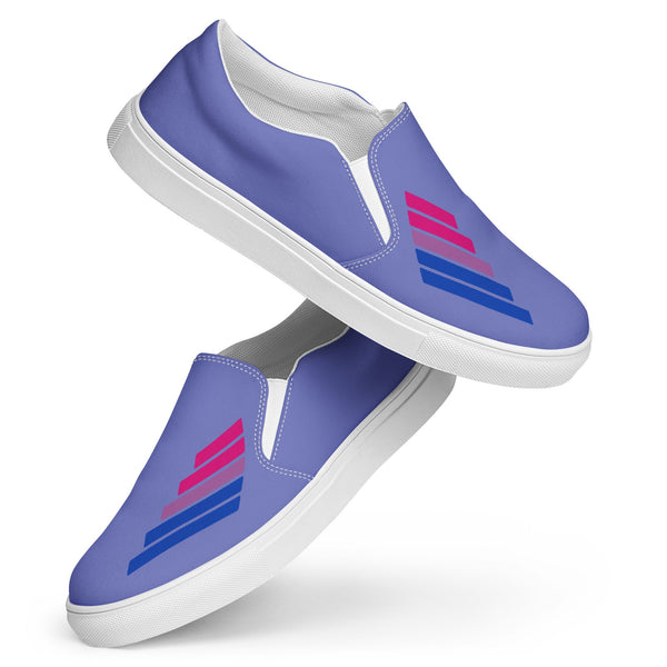 Bisexual Pride Modern Blue Slip-On Shoes