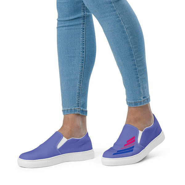 Bisexual Pride Modern Blue Slip-On Shoes