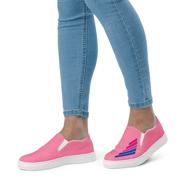 Bisexual Pride Modern Pink Slip-On Shoes