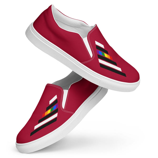 Ally Pride Modern Red Slip-On Shoes