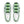 Charger l&#39;image dans la galerie, Agender Pride Casual Green Slip-On Shoes
