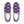 Laden Sie das Bild in den Galerie-Viewer, Asexual Pride Casual Purple Slip-On Shoes
