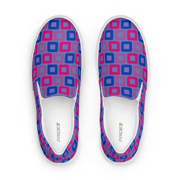 Bisexual Pride Casual Blue Slip-On Shoes