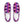 Cargar imagen en el visor de la galería, Genderfluid Pride Casual Violet Slip-On Shoes
