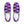 Charger l&#39;image dans la galerie, Genderfluid Pride Casual Purple Slip-On Shoes
