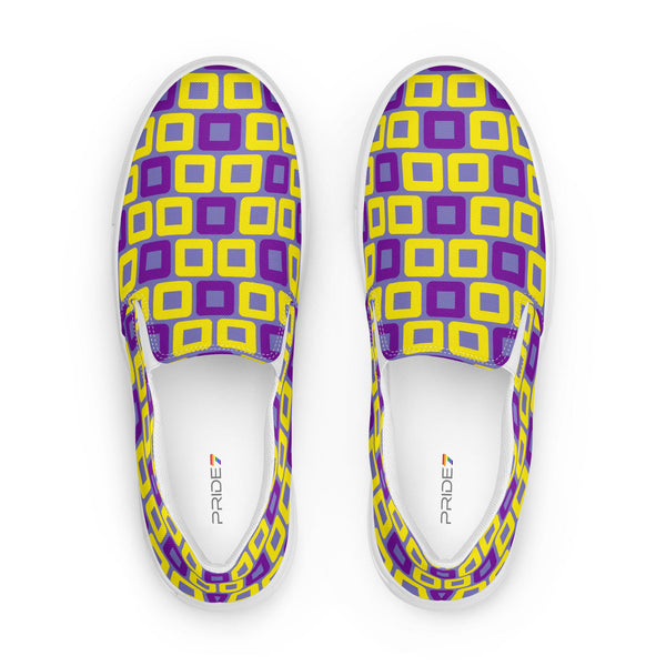 Intersex Pride Casual Purple Slip-On Shoes