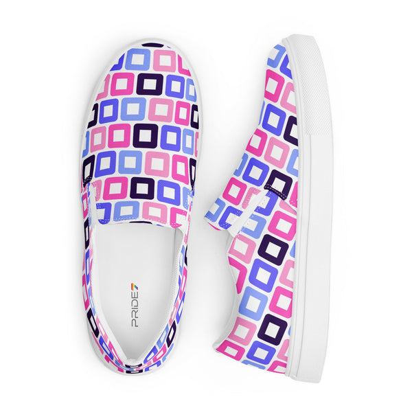 Omnisexual Pride Casual White Slip-On Shoes