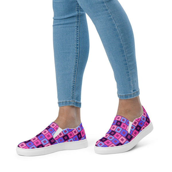 Omnisexual Pride Casual Violet Slip-On Shoes