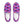 Load image into Gallery viewer, Omnisexual Pride Casual Violet Slip-On Shoes
