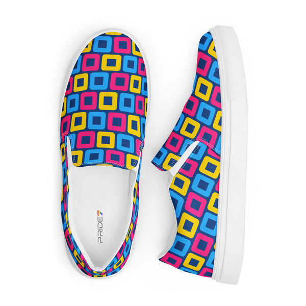 Pansexual Pride Casual Navy Slip-On Shoes