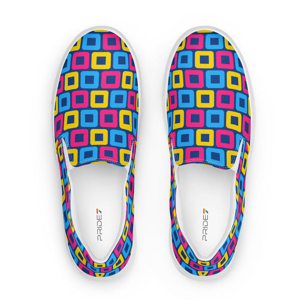 Pansexual Pride Casual Navy Slip-On Shoes