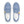 Load image into Gallery viewer, Pinstriped Gay Pride Blue Slip-On Shoes
