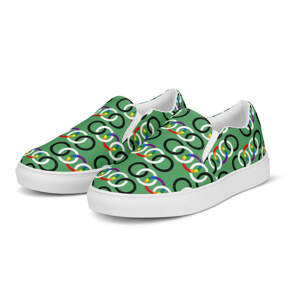 Ally Classic Green Slip-On Shoes