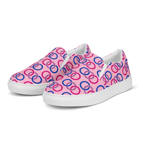 Bisexual Classic Pink Slip-On Shoes