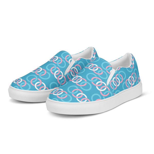 Transgender Pride Classic Blue Slip-On Shoes