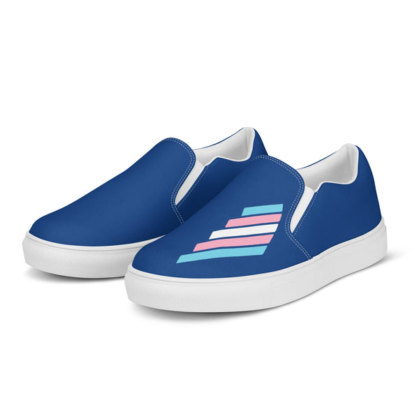 Transgender Pride Modern Navy Slip-On Shoes