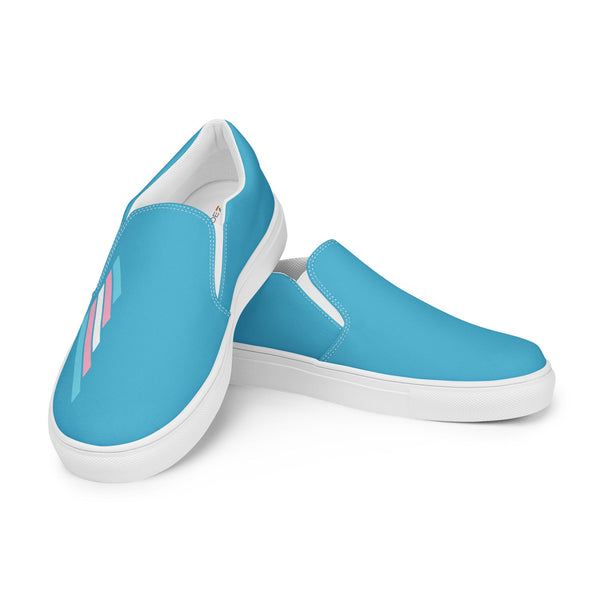 Transgender Pride Modern Blue Slip-On Shoes