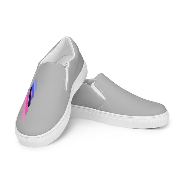 Omnisexual Pride Modern Gray Slip-On Shoes