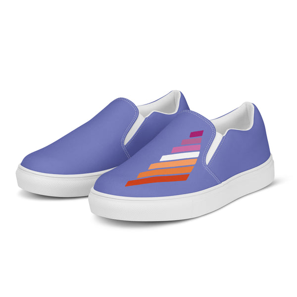 Lesbian Pride Modern Purple Slip-On Shoes