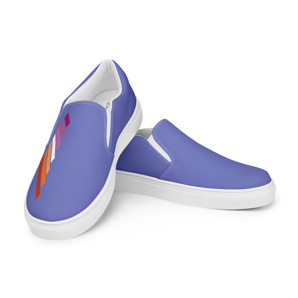 Lesbian Pride Modern Purple Slip-On Shoes