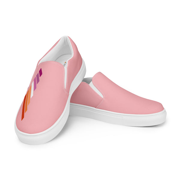 Lesbian Pride Modern Pink Slip-On Shoes